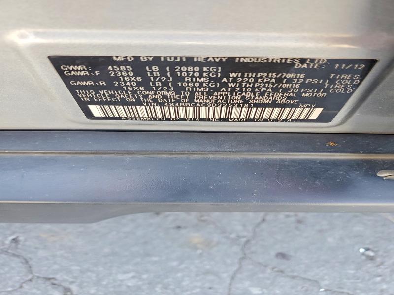 Продажа на аукционе авто 2013 Subaru Outback, vin: 4S4BRCAC9D3253181, номер лота: 63401926