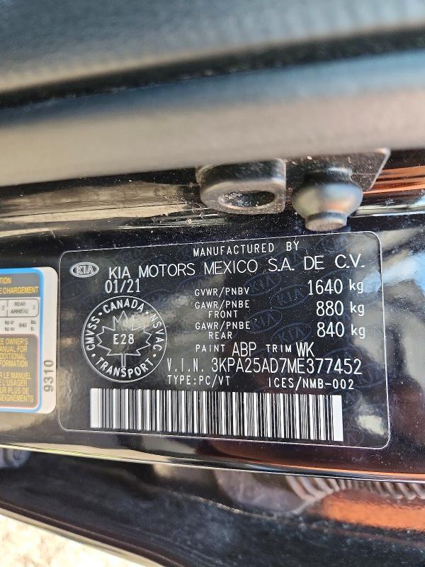 Aukcja sprzedaży 2021 Kia Rio, vin: 3KPA25AD7ME377452, numer aukcji: 66019026