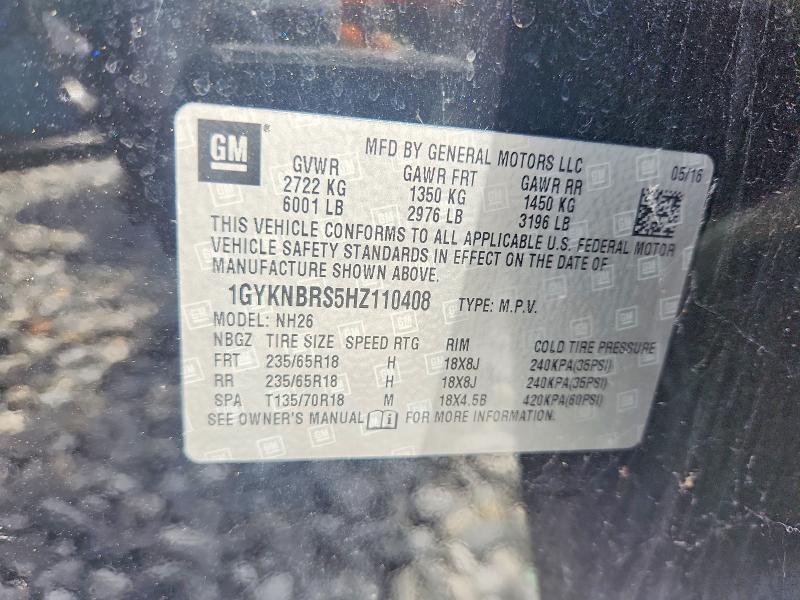 Aukcja sprzedaży 2017 Cadillac Xt5, vin: 1GYKNBRS5HZ110408, numer aukcji: 65352036
