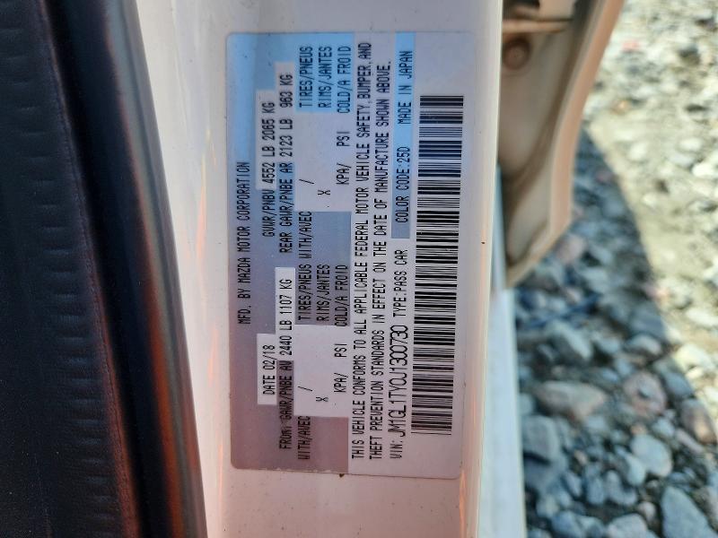 64301556 :رقم المزاد ، JM1GL1TY0J1300730 vin ، 2018 Mazda 6 مزاد بيع