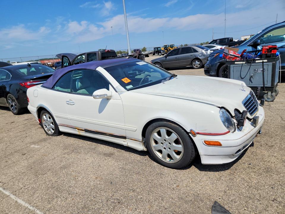 2003 Mercedes-benz Clk მანქანა იყიდება აუქციონზე, vin: WDBLK65G23T141332, აუქციონის ნომერი: 66533006