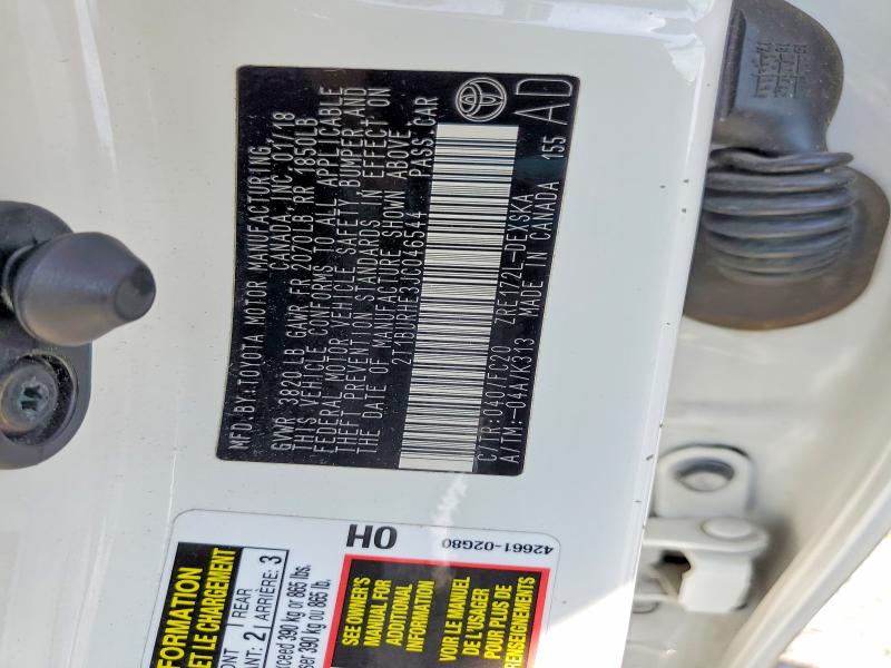 65879366 :رقم المزاد ، 2T1BURHE3JC046544 vin ، 2018 Toyota Corolla مزاد بيع