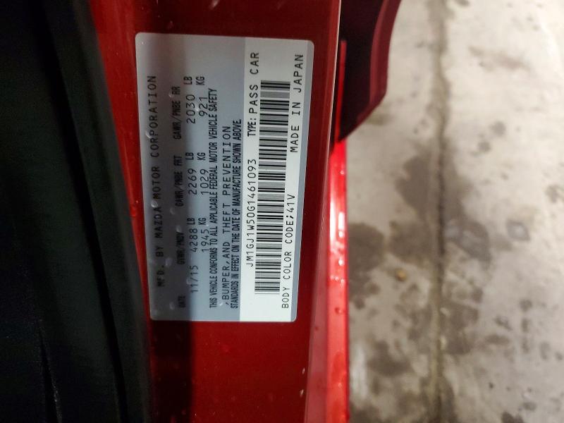 Aukcja sprzedaży 2016 Mazda 6, vin: JM1GJ1W50G1461093, numer aukcji: 65186076