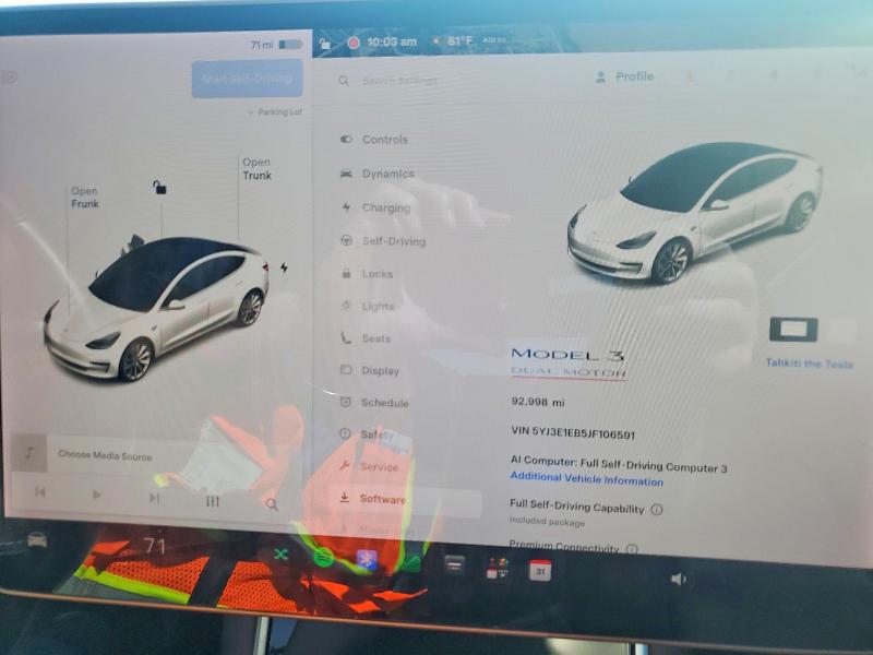 Aukcja sprzedaży 2018 Tesla Model 3, vin: 5YJ3E1EB5JF106591, numer aukcji: 64993916