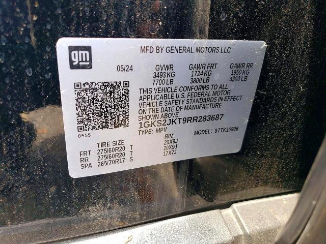 Продажа на аукционе авто 2024 Gmc Yukon Xl, vin: 1GKS2JKT9RR283687, номер лота: 66385186
