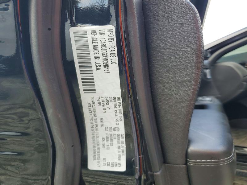 Aukcja sprzedaży 2021 Dodge Durango, vin: 1C4RDJDGXMC598157, numer aukcji: 65303266