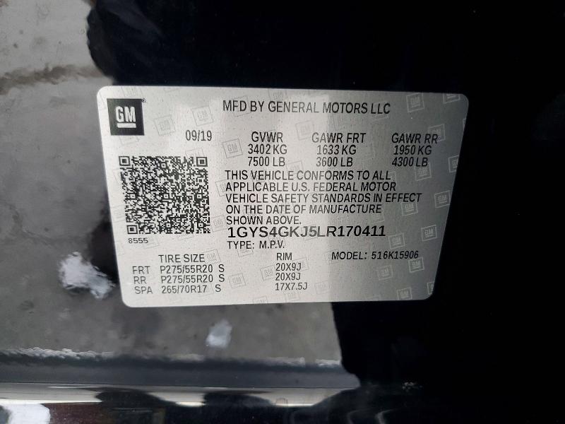 Продажа на аукционе авто 2020 Cadillac Escalade, vin: 1GYS4GKJ5LR170411, номер лота: 66798626