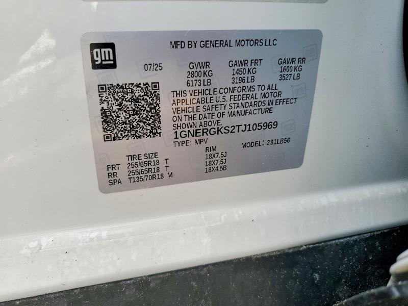 Продажа на аукционе авто 2026 Chevrolet Traverse, vin: 1GNERGKS2TJ105969, номер лота: 66971446