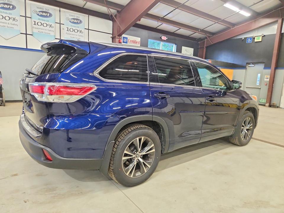 2016 Toyota Highlander მანქანა იყიდება აუქციონზე, vin: 5TDJKRFH1GS231111, აუქციონის ნომერი: 65155116