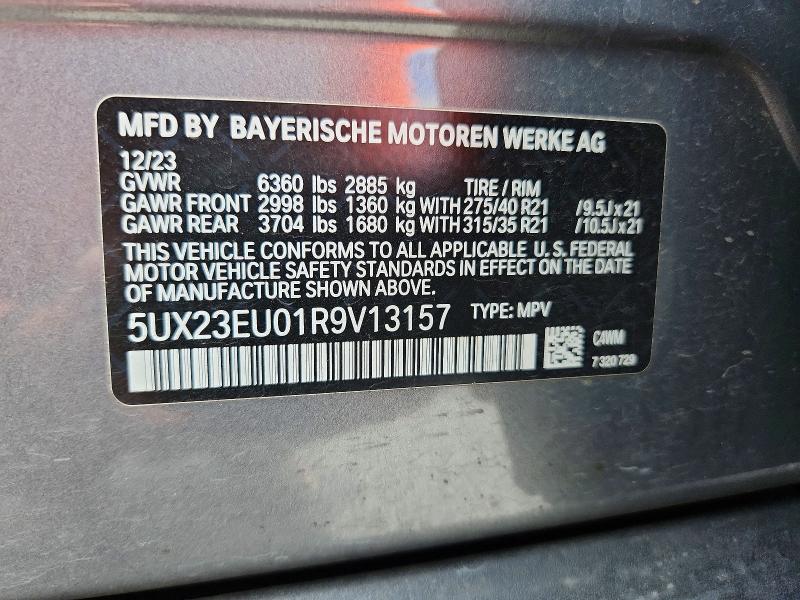 Aukcja sprzedaży 2024 Bmw X5, vin: 5UX23EU01R9V13157, numer aukcji: 63934906