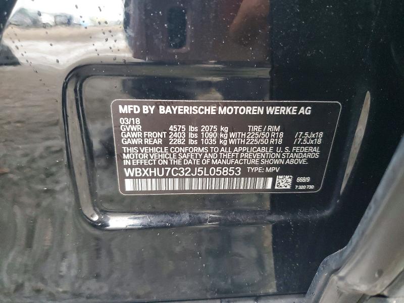 Aukcja sprzedaży 2018 Bmw X1, vin: WBXHU7C32J5L05853, numer aukcji: 66085916