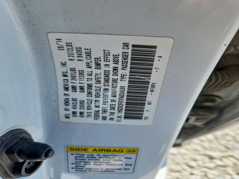 Продаж на аукціоні авто 2015 Honda Accord, vin: 1HGCR3F91FA004086, номер лоту: 66058266