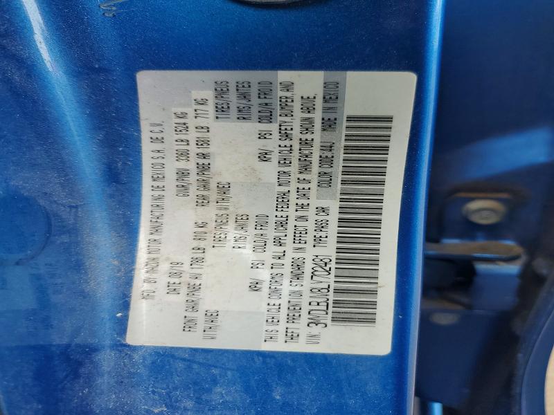 64113696 :رقم المزاد ، 3MYDLBJV8LY702481 vin ، 2020 Toyota Yaris Hatchback مزاد بيع