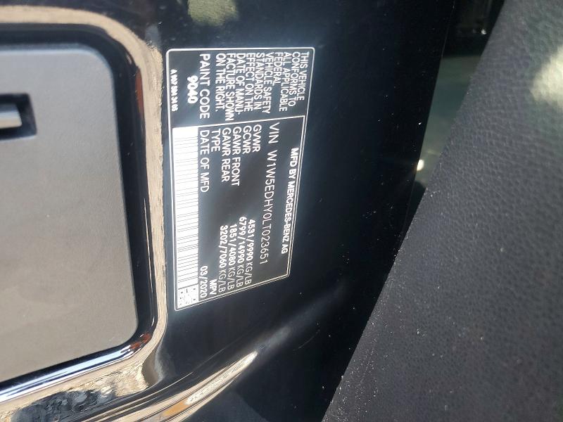 64435296 :رقم المزاد ، W1W5EDHY0LT023651 vin ، 2020 Mercedes-benz Sprinter مزاد بيع