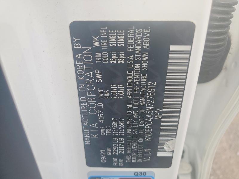66901736 :رقم المزاد ، KNDEPCAA5N7276912 vin ، 2022 Kia Seltos مزاد بيع
