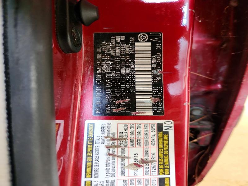 Продаж на аукціоні авто 2005 Toyota Corolla, vin: 2T1BR32E35C336943, номер лоту: 64957166