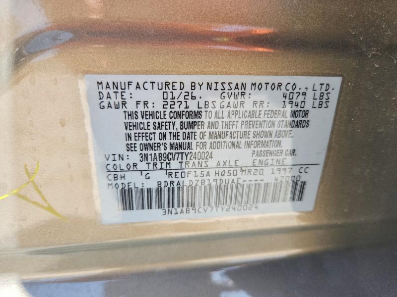 Aukcja sprzedaży 2026 Nissan Sentra, vin: 3N1AB9CV7TY240024, numer aukcji: 66830426