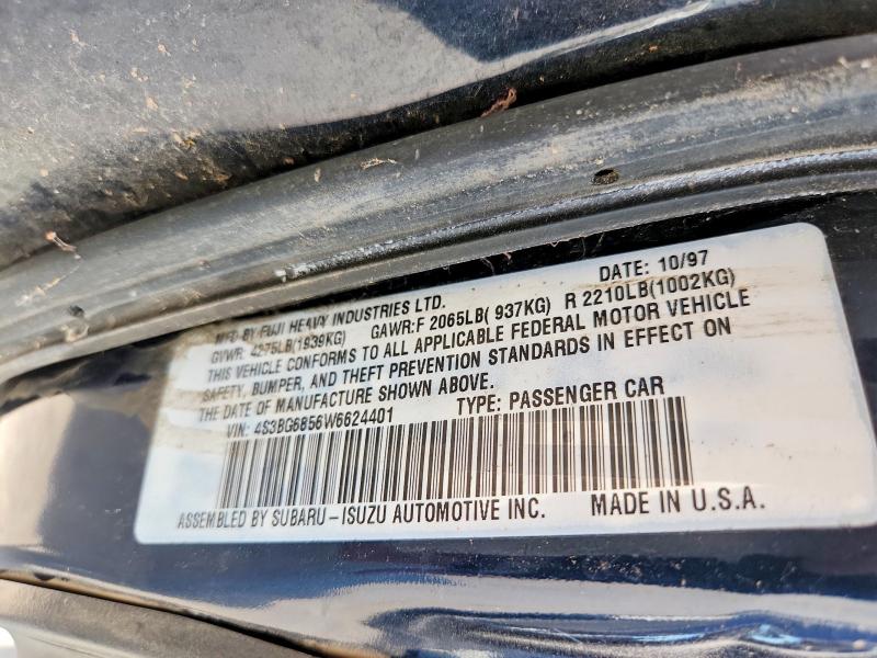 Продажа на аукционе авто 1998 Subaru Legacy, vin: 4S3BG6856W6624401, номер лота: 64580946