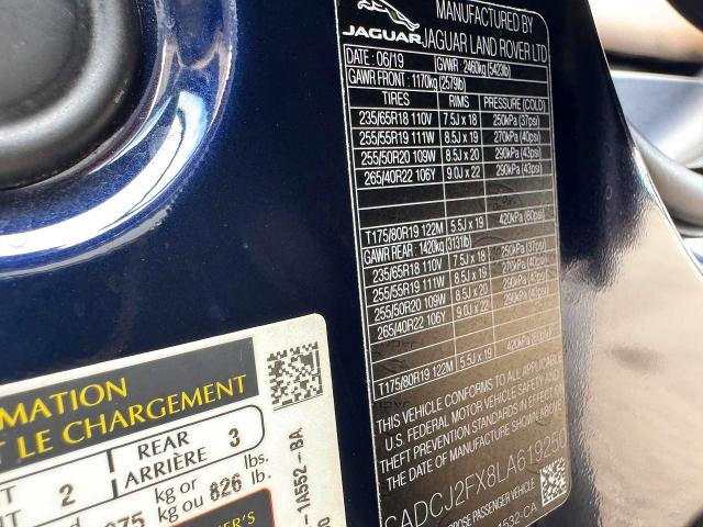 Продаж на аукціоні авто 2020 Jaguar F-pace, vin: SADCJ2FX8LA619250, номер лоту: 66313096