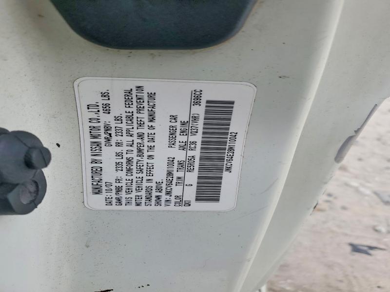 Продажа на аукционе авто 2008 Infiniti G37, vin: JNKCV64E28M110042, номер лота: 67020236