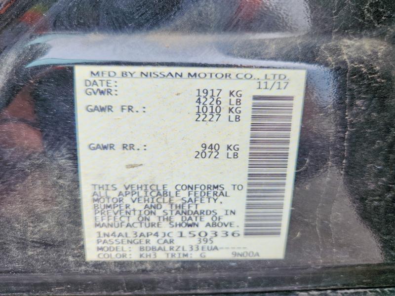 Продаж на аукціоні авто 2018 Nissan Altima, vin: 1N4AL3AP4JC150336, номер лоту: 65674716