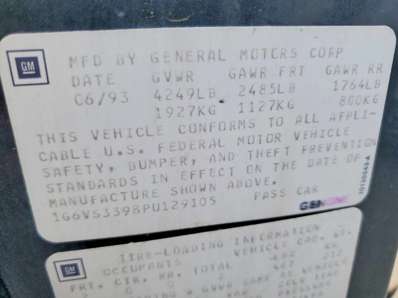 Aukcja sprzedaży 1993 Cadillac Allante, vin: 1G6VS3398PU129105, numer aukcji: 64273606