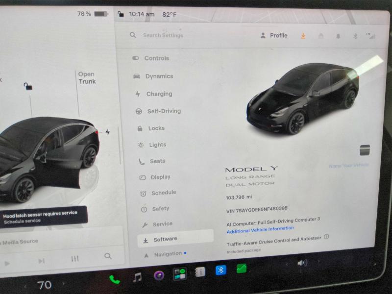 Aukcja sprzedaży 2022 Tesla Model Y, vin: 7SAYGDEE5NF480395, numer aukcji: 63882316