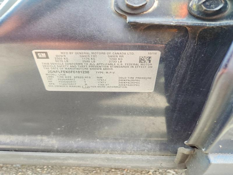 Aukcja sprzedaży 2015 Chevrolet Equinox, vin: 2GNFLFEK6F6181238, numer aukcji: 63372636