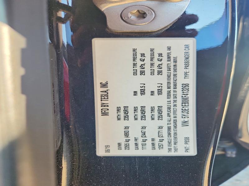 Aukcja sprzedaży 2019 Tesla Model 3, vin: 5YJ3E1EB8KF413268, numer aukcji: 64065876
