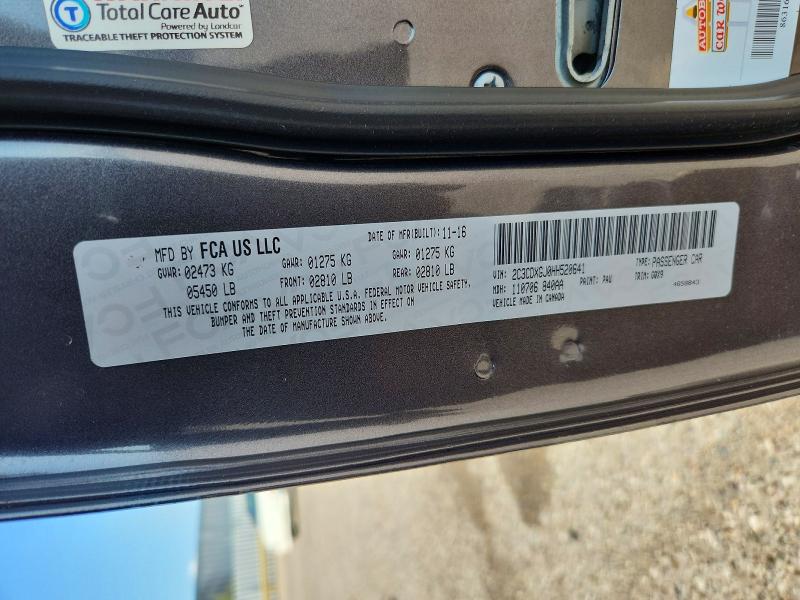 64413836 :رقم المزاد ، 2C3CDXGJ0HH520641 vin ، 2017 Dodge Charger مزاد بيع