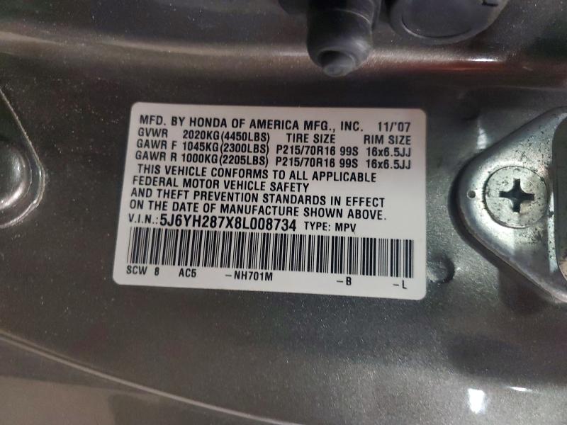 Продажа на аукционе авто 2008 Honda Element, vin: 5J6YH287X8L008734, номер лота: 63895876