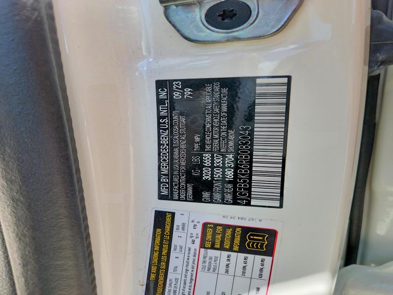 65256346 :رقم المزاد ، 4JGFB5KB6RB083043 vin ، 2024 Mercedes-benz Gle مزاد بيع