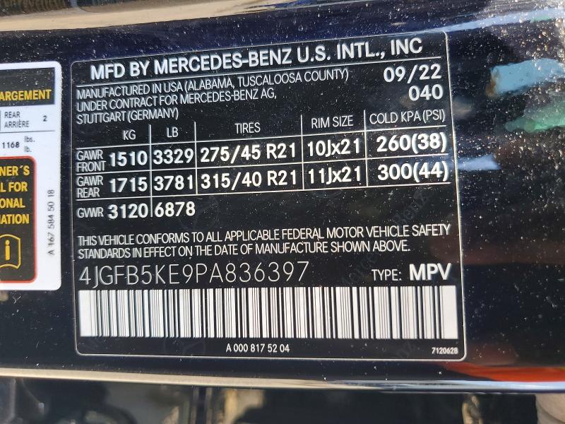 Продажа на аукционе авто 2023 Mercedes-benz Gle, vin: 4JGFB5KE9PA836397, номер лота: 65518386
