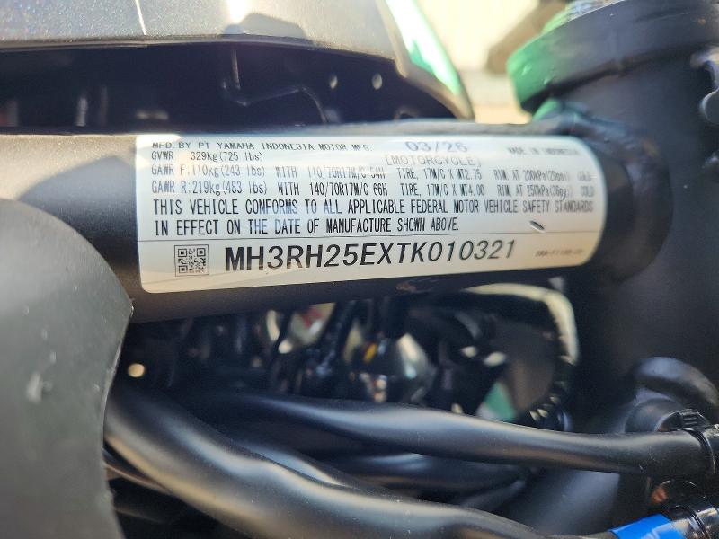 2026 Yamaha Yfz320 მანქანა იყიდება აუქციონზე, vin: MH3RH25EXTK010321, აუქციონის ნომერი: 66261216