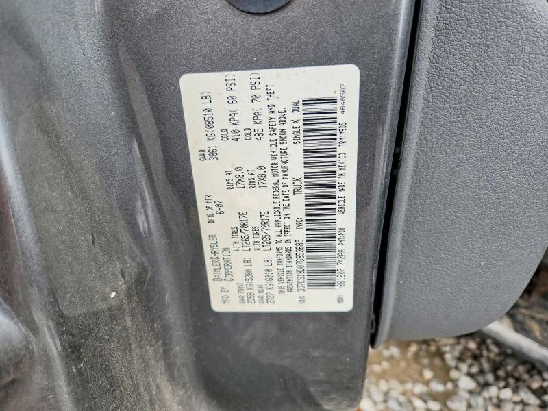 65282206 :رقم المزاد ، 3D7KS19D07G853685 vin ، 2007 Dodge Ram 1500 مزاد بيع
