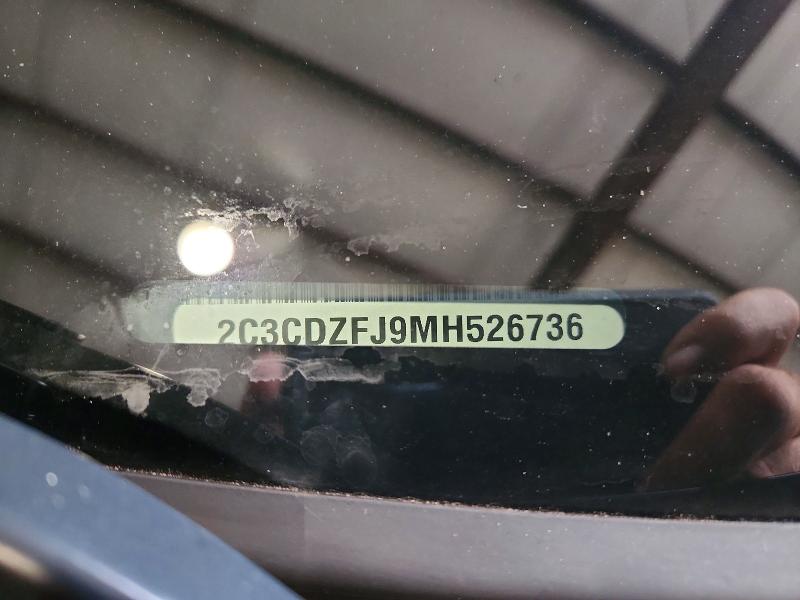 Продажа на аукционе авто 2021 Dodge Challenger, vin: 2C3CDZFJ9MH526736, номер лота: 63512616