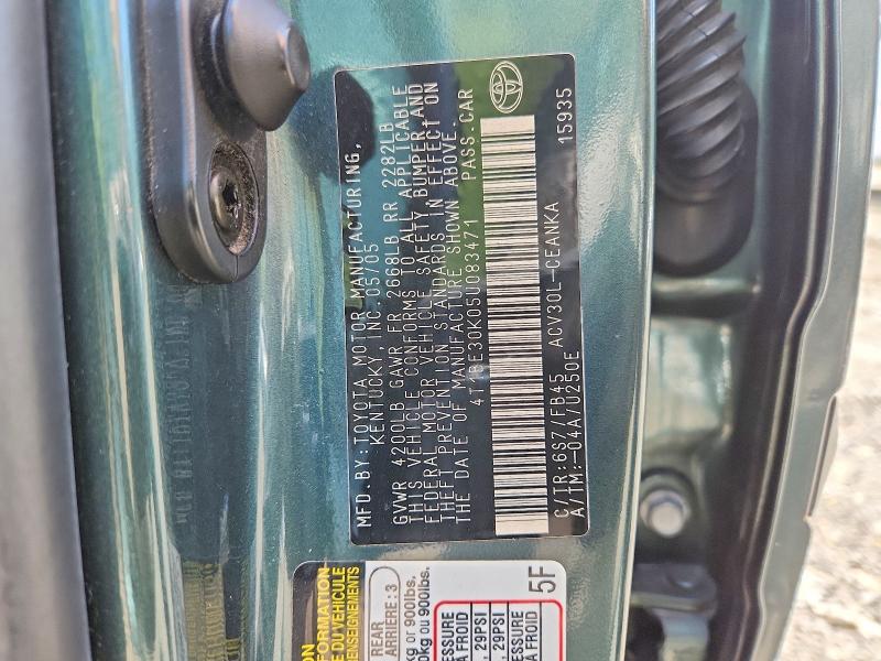 63465436 :رقم المزاد ، 4T1BE30K05U083471 vin ، 2005 Toyota Camry مزاد بيع