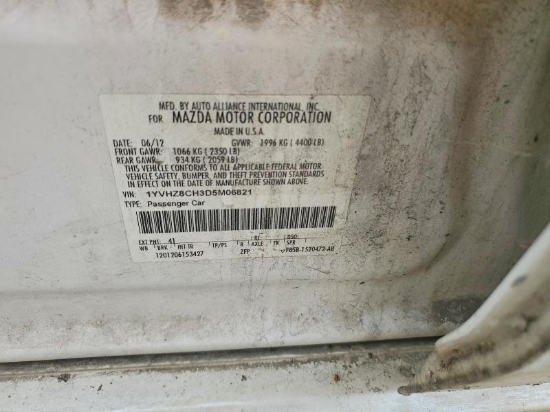 Aukcja sprzedaży 2013 Mazda 6, vin: 1YVHZ8CH3D5M06821, numer aukcji: 65018046