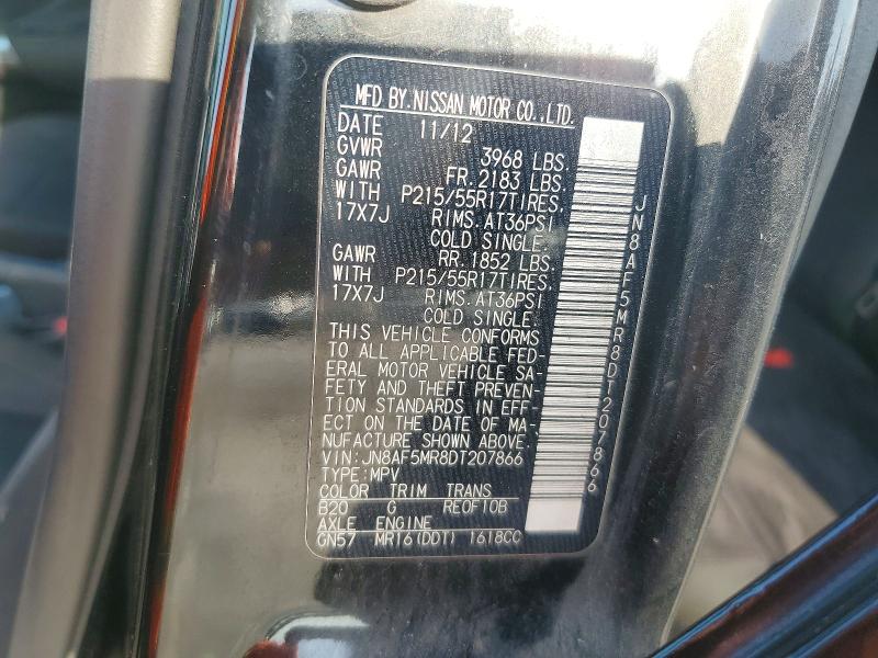 Продаж на аукціоні авто 2013 Nissan Juke, vin: JN8AF5MR8DT207866, номер лоту: 65080096
