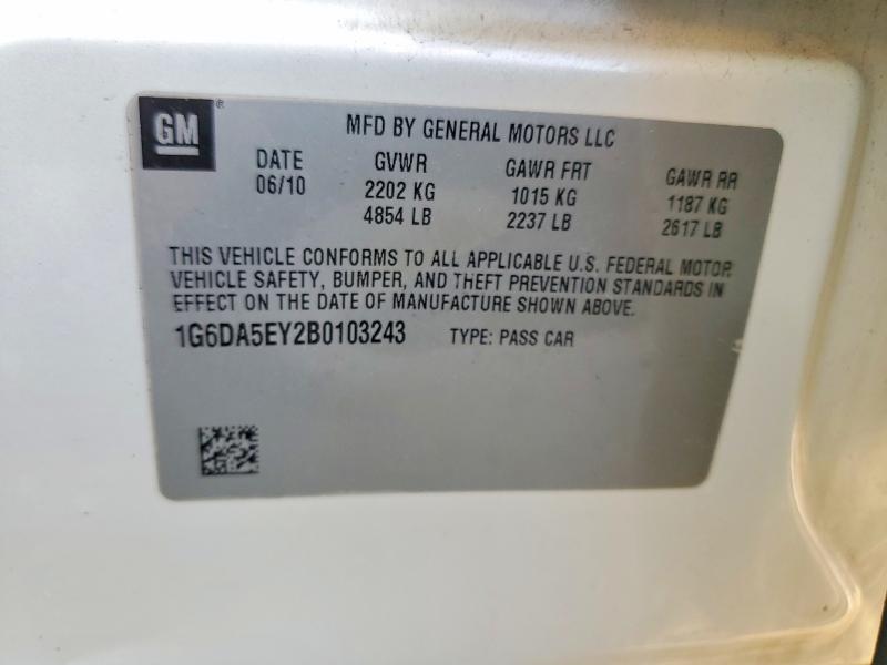 Продажа на аукционе авто 2011 Cadillac Cts, vin: 1G6DA5EY2B0103243, номер лота: 65572186