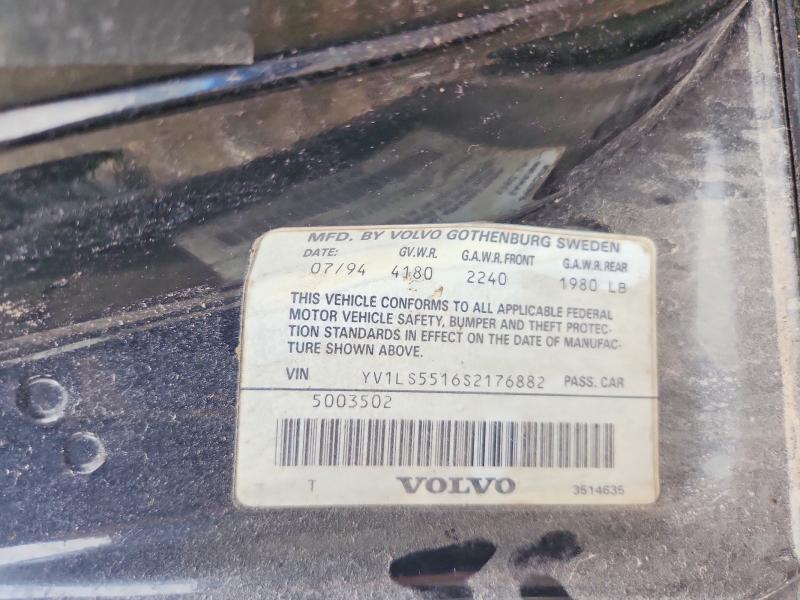 63030196 :رقم المزاد ، YV1LS5516S2176882 vin ، 1995 Volvo 850 مزاد بيع