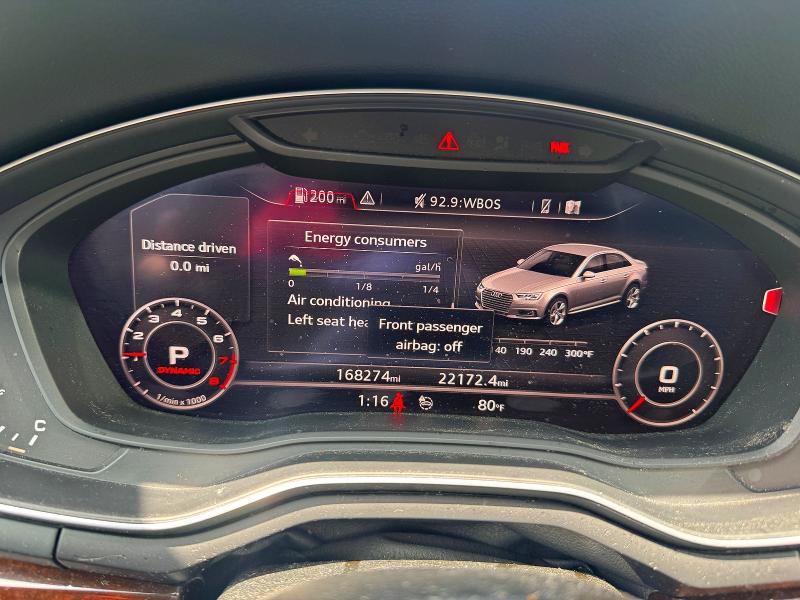 2019 Audi A4 მანქანა იყიდება აუქციონზე, vin: WAUENAF48KN002542, აუქციონის ნომერი: 65944936