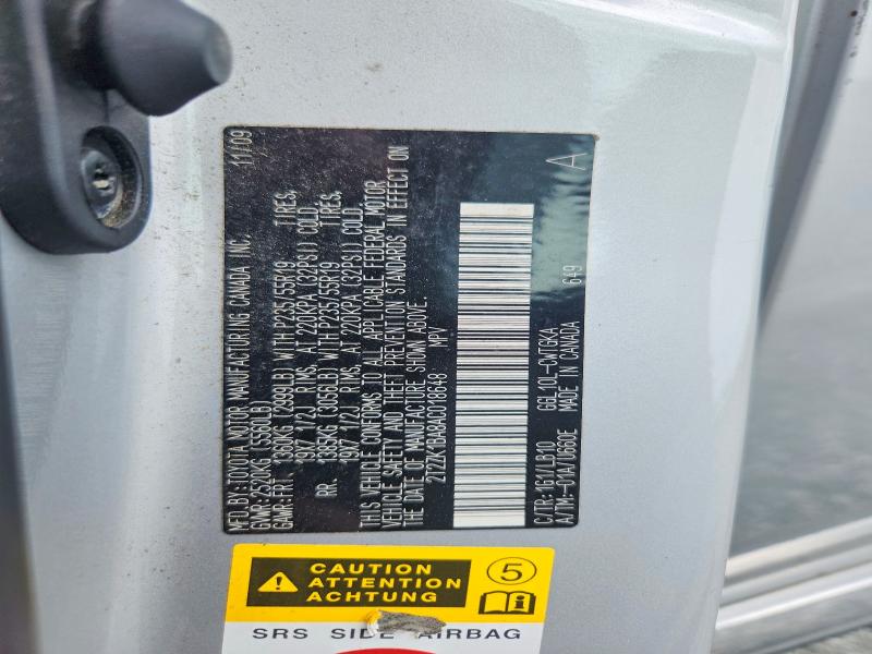 Aukcja sprzedaży 2010 Lexus Rx, vin: 2T2ZK1BA8AC018648, numer aukcji: 65875076