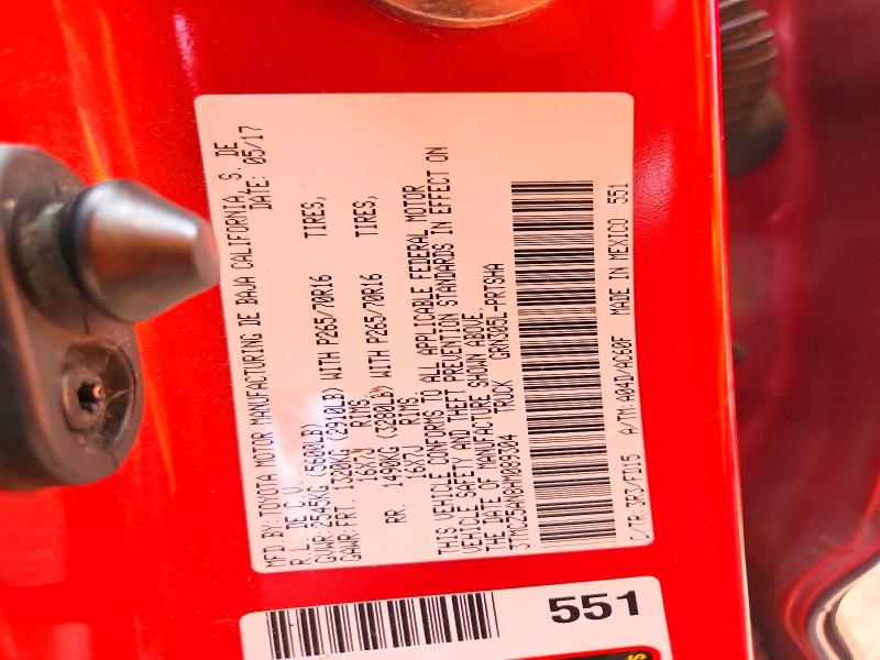 Aukcja sprzedaży 2017 Toyota Tacoma, vin: 3TMCZ5AN8HM089304, numer aukcji: 64134126