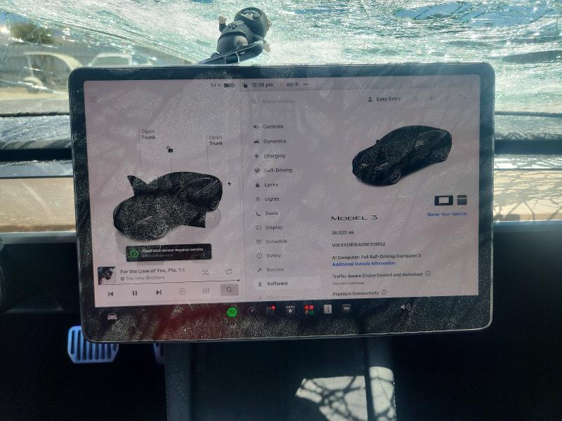 Auction sale of the 2022 Tesla Model 3, vin: 5YJ3E1EA0NF313922, lot number: 63860766