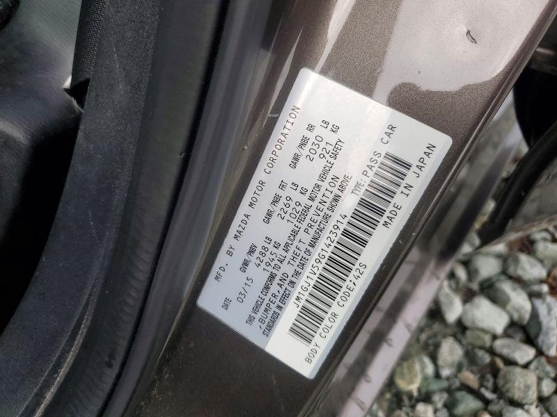 Продажа на аукционе авто 2016 Mazda 6, vin: JM1GJ1V59G1423914, номер лота: 64011526
