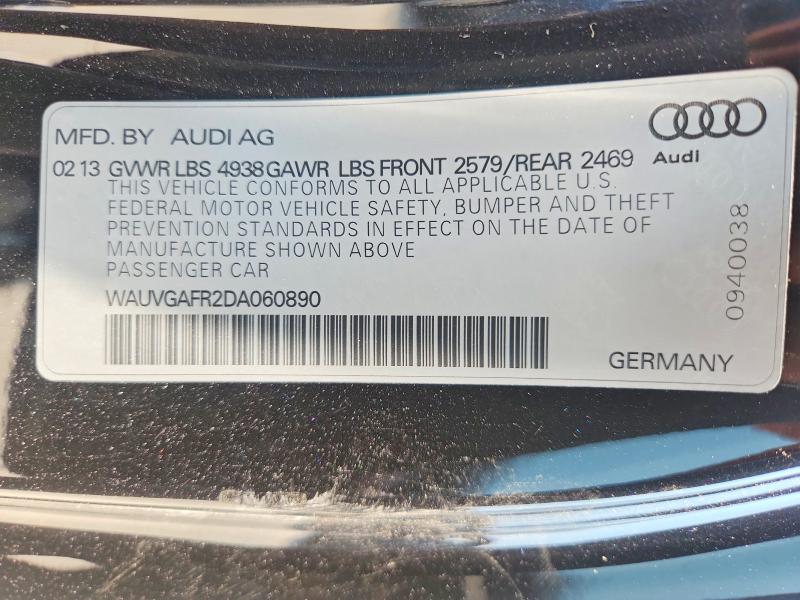 Продаж на аукціоні авто 2013 Audi S5, vin: WAUVGAFR2DA060890, номер лоту: 64287856