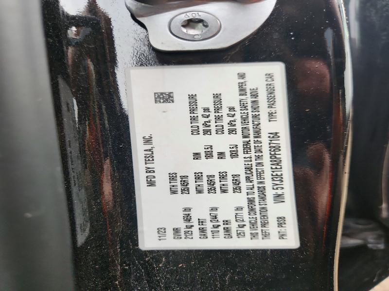 Aukcja sprzedaży 2023 Tesla Model 3, vin: 5YJ3E1EA8PF687164, numer aukcji: 64537746