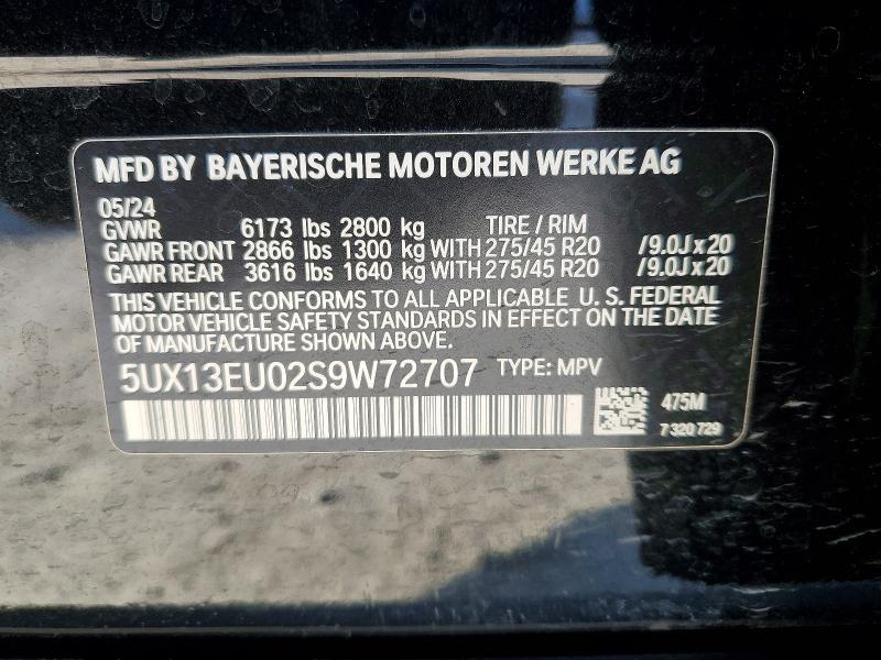 Aukcja sprzedaży 2025 Bmw X5, vin: 5UX13EU02S9W72707, numer aukcji: 66190796