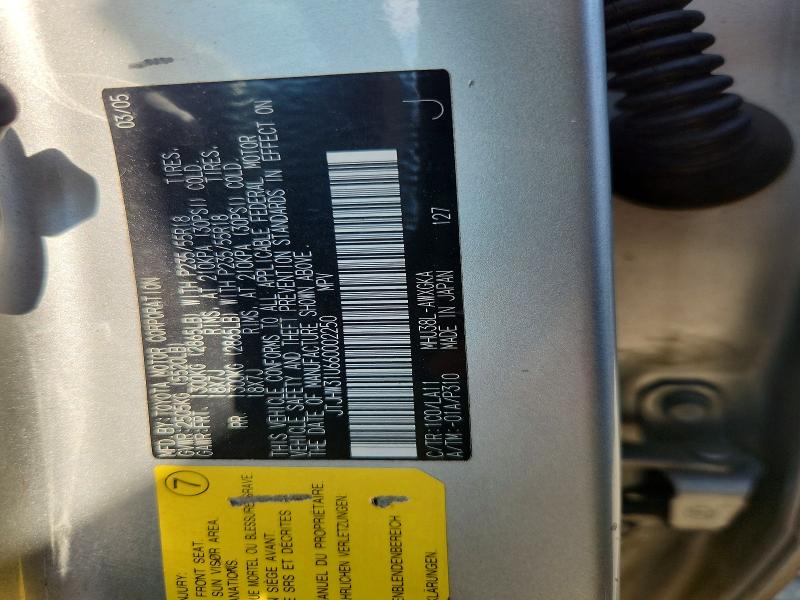 Aukcja sprzedaży 2006 Lexus Rx, vin: JTJHW31U660002250, numer aukcji: 66506306